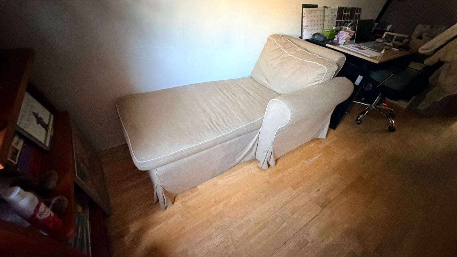 Chaise longue Ikea, Ophalen of Verzenden, Zo goed als nieuw, Eenpersoons, Minder dan 150 cm