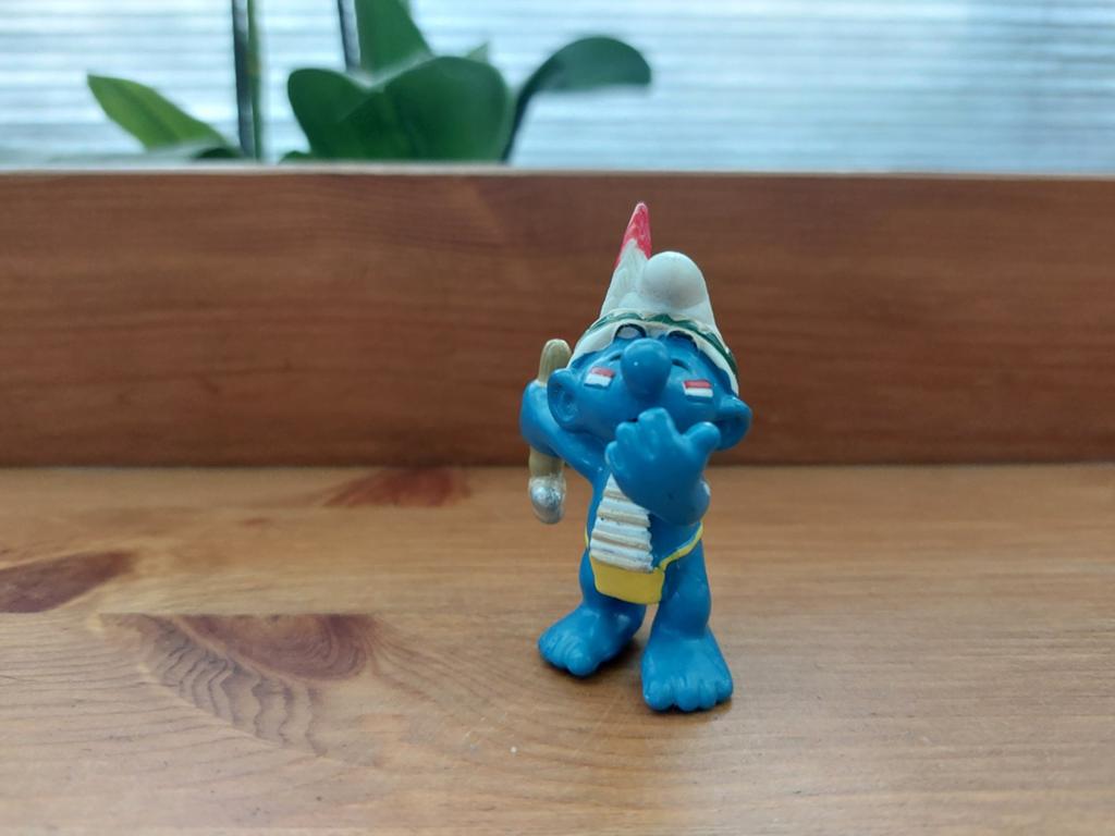 Indiaan smurf met bijl 20552 De Smurfen, Verzamelen, Smurfen, Ophalen of Verzenden