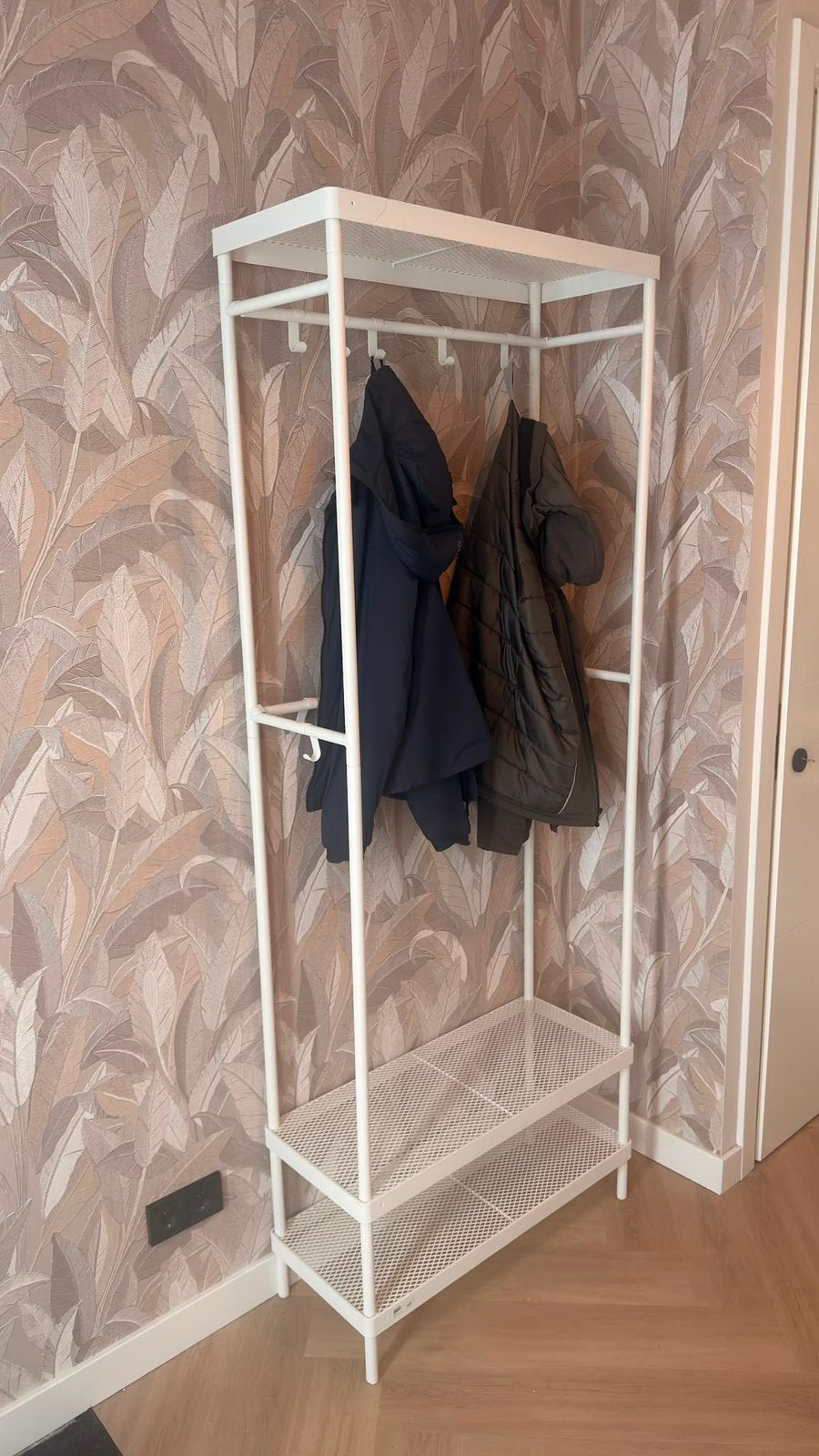 Ikea mackapär kapstok met schoenenopberger, Zo goed als nieuw, Minder dan 100 cm, Metaal, Ophalen