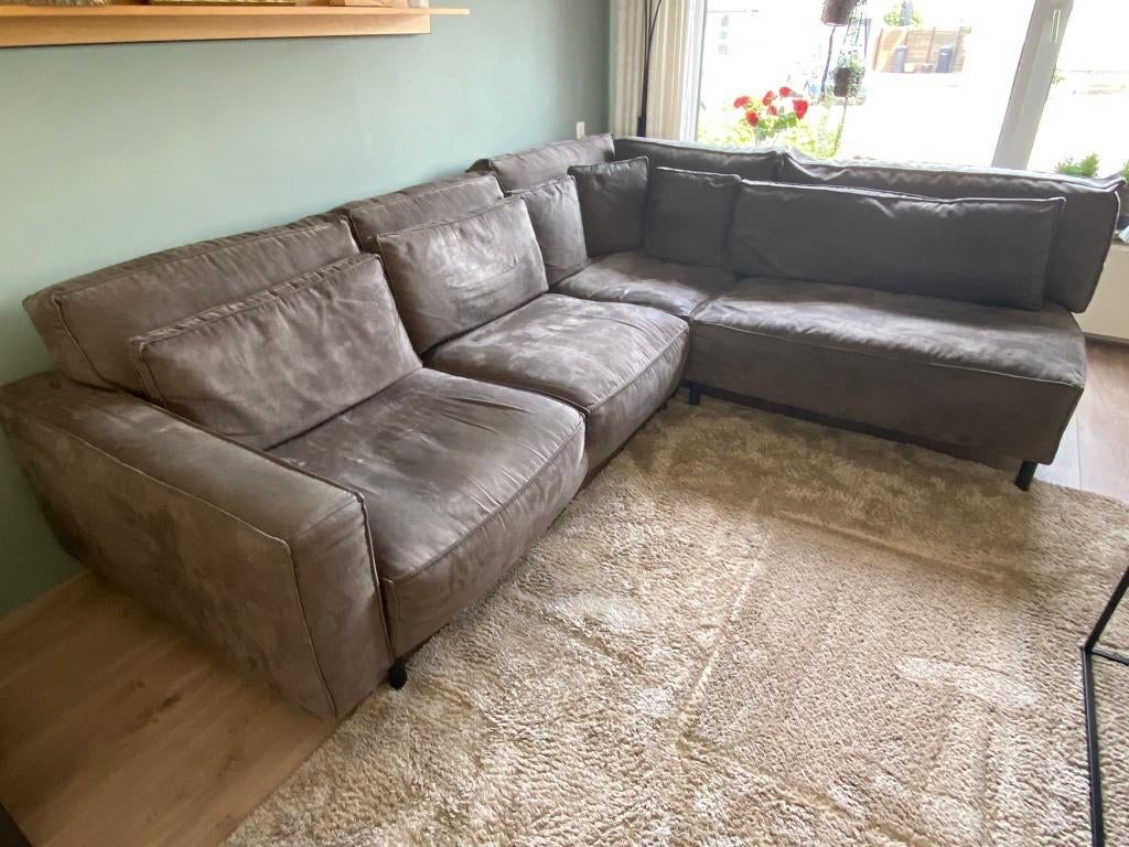 Hoekbank, Ophalen, 250 tot 300 cm, Gebruikt, 100 tot 125 cm