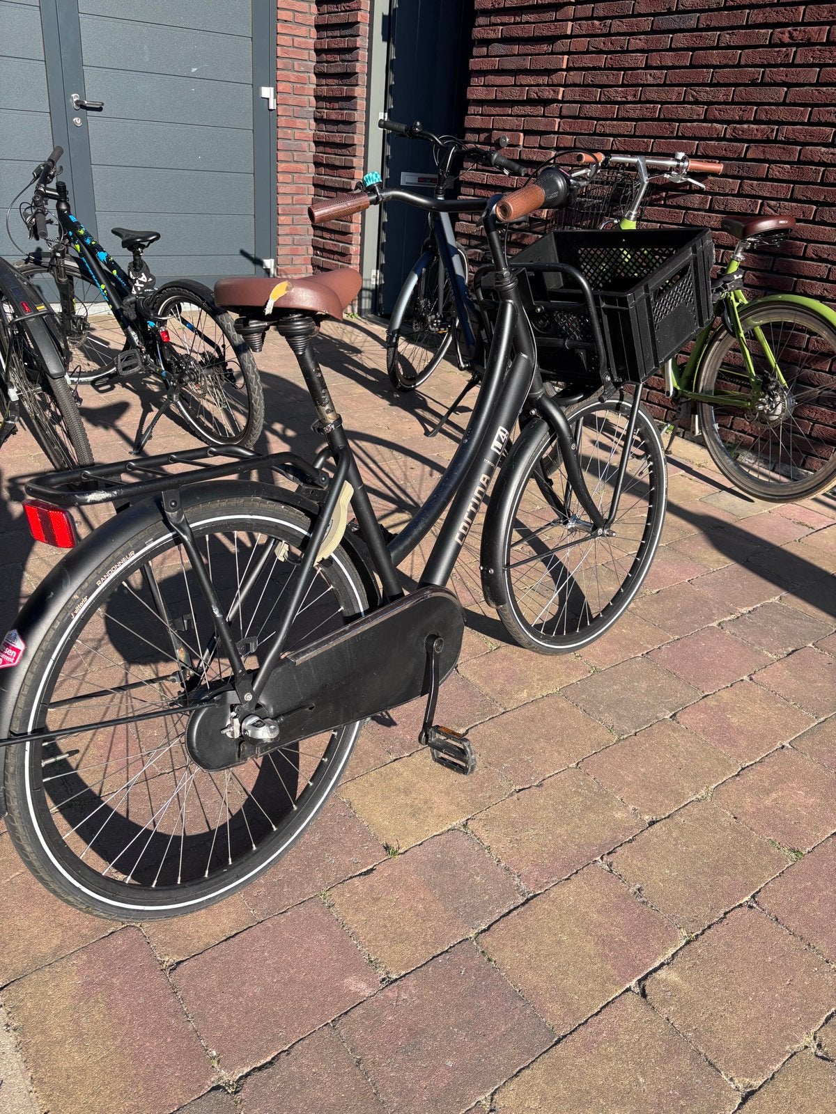 Cortina U4 Transportfiets - Zwart 26 inch, Terugtraprem, Gebruikt, Versnellingen, Ophalen