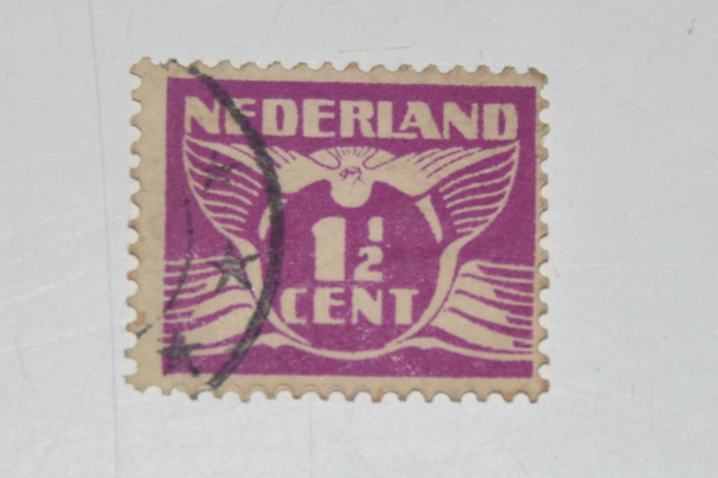 Postzegel 1,5 cent Nederland paars 1½ cent 1926, Postzegels en Munten, Verzenden, T/m 1940, Gestempeld