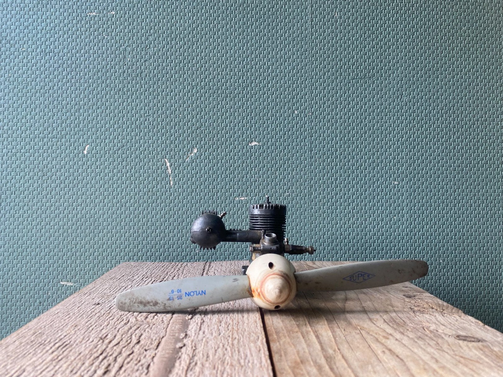 modelvliegtuigmotor met proppeler, Hobby en Vrije tijd, Ophalen of Verzenden, Gebruikt, Vliegtuig, Overige merken