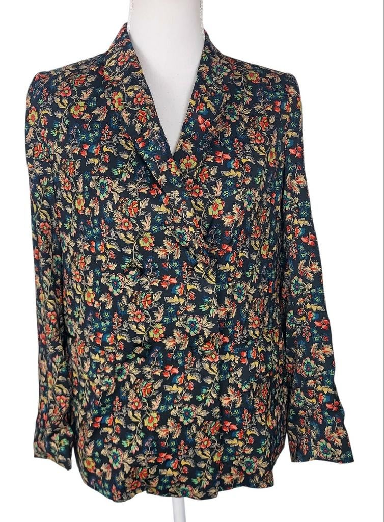 Essentiel Antwerp Rackcity Satijn Bloemenprint Blazer 34, Overige kleuren, Verzenden, Nieuw, Essentiel Antwerp