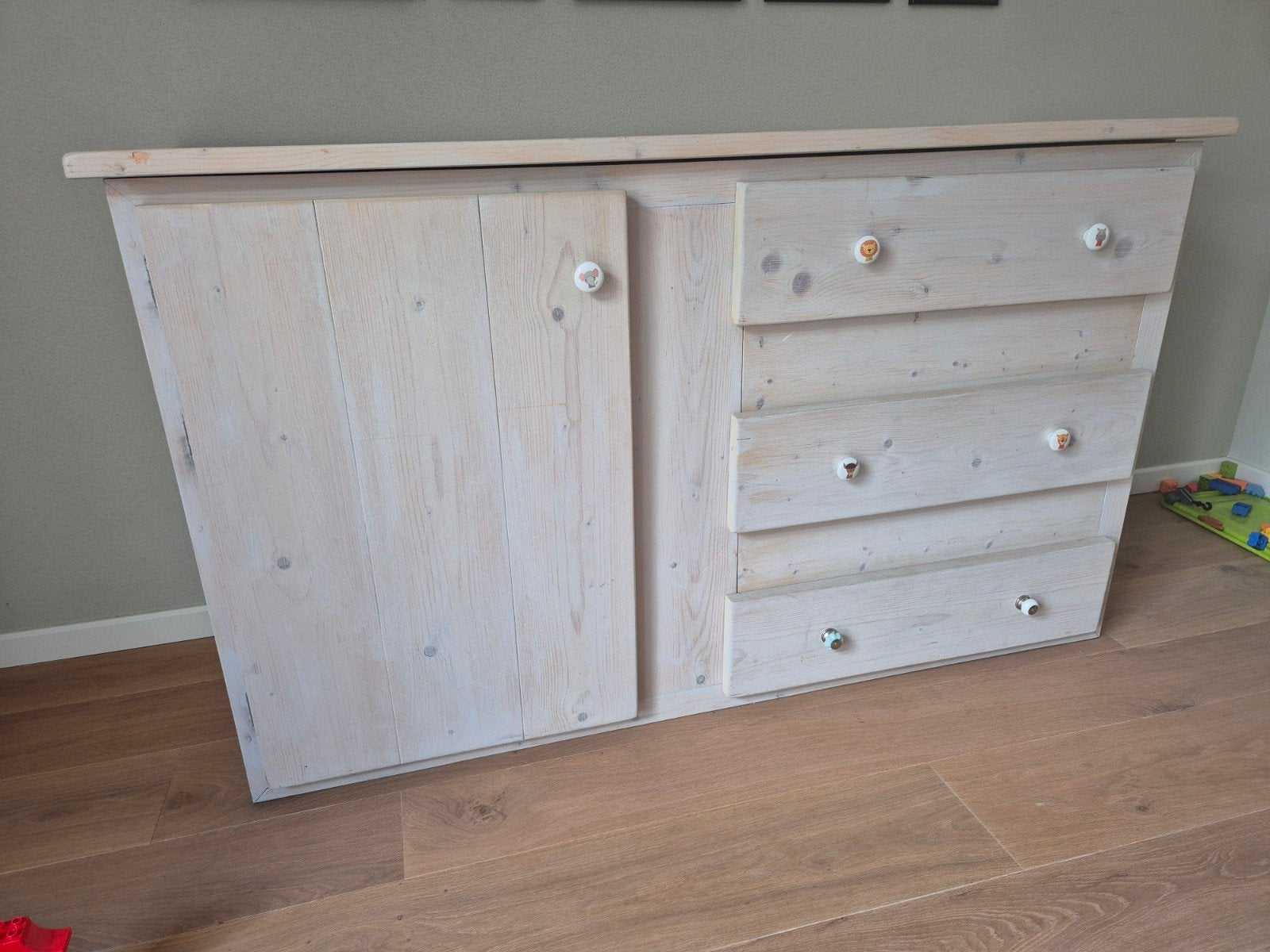 Commode van steigerhout, Ophalen, Zo goed als nieuw, Commode