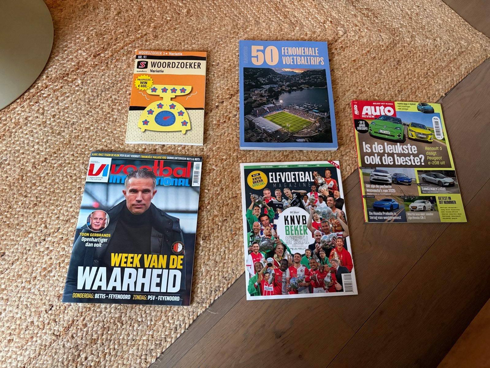 Diverse tijdschriften: Voetbal, Auto en Woordzoeker, Boeken, Ophalen of Verzenden, Gelezen, Sport en Vrije tijd