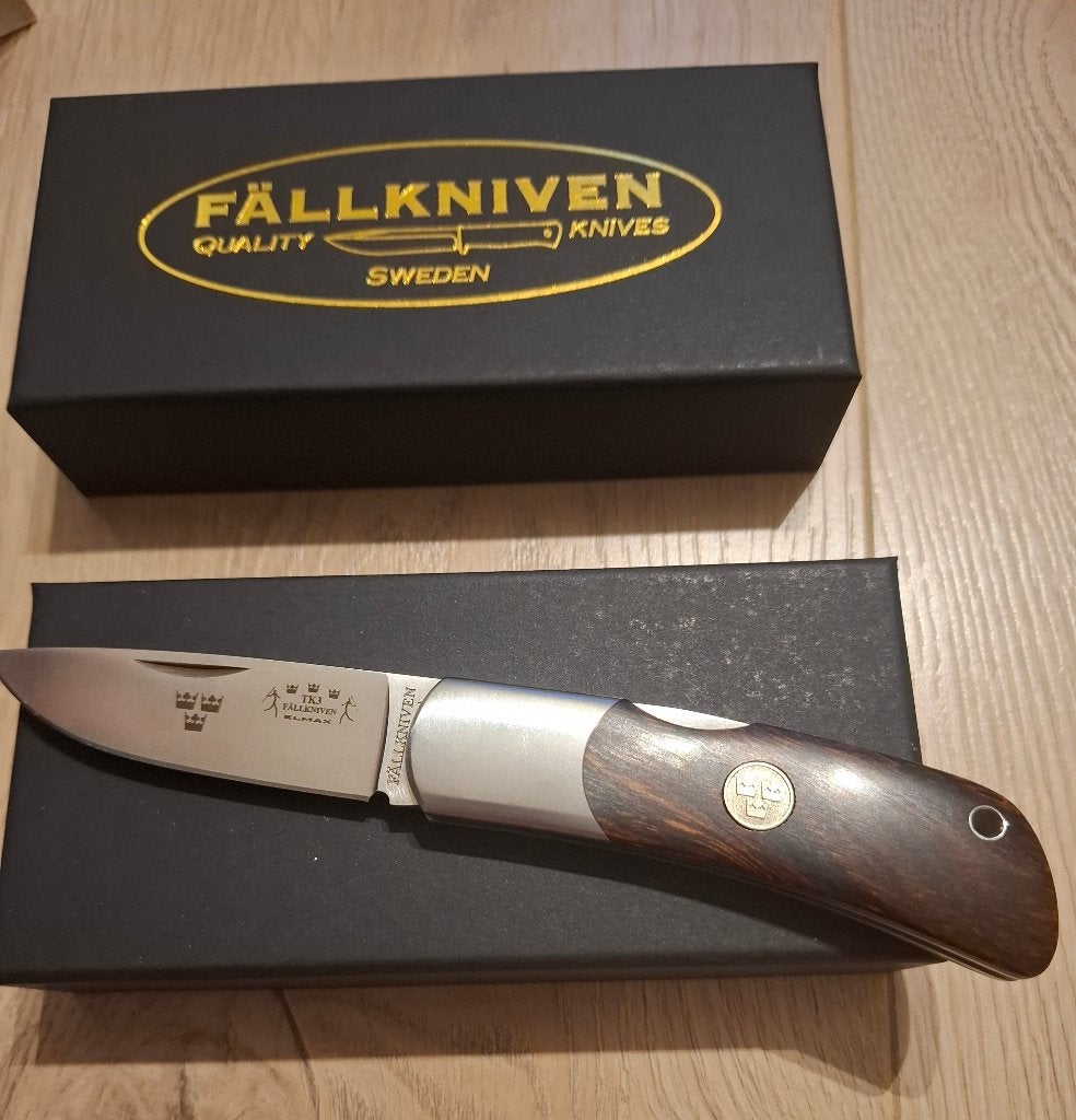 Fallkniven TK3ic Tre Kronor Desert Ironwood, Ophalen of Verzenden, Zo goed als nieuw