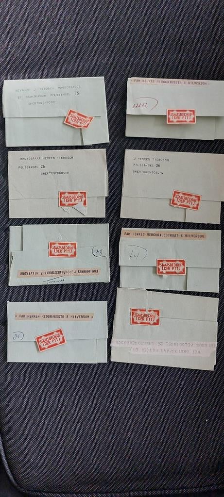 Telegrammen Staatsbedrijf der PTT uit 1960, Postzegels en Munten, Brieven en Enveloppen | Nederland, Ophalen of Verzenden