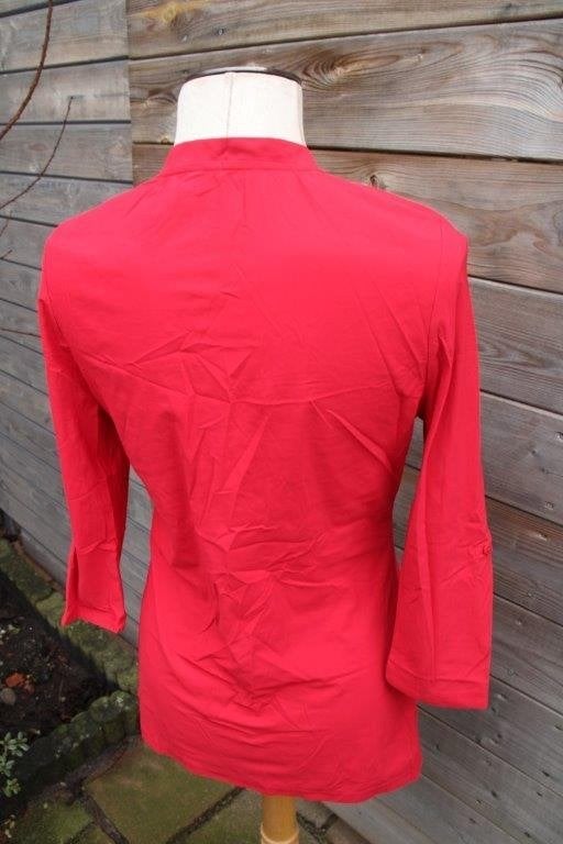 Blouse rood Fashion-Allover mt M Travel Vaste prijs OPRUIMIN, Maat 38/40 (M), Ophalen of Verzenden, Zo goed als nieuw, Rood