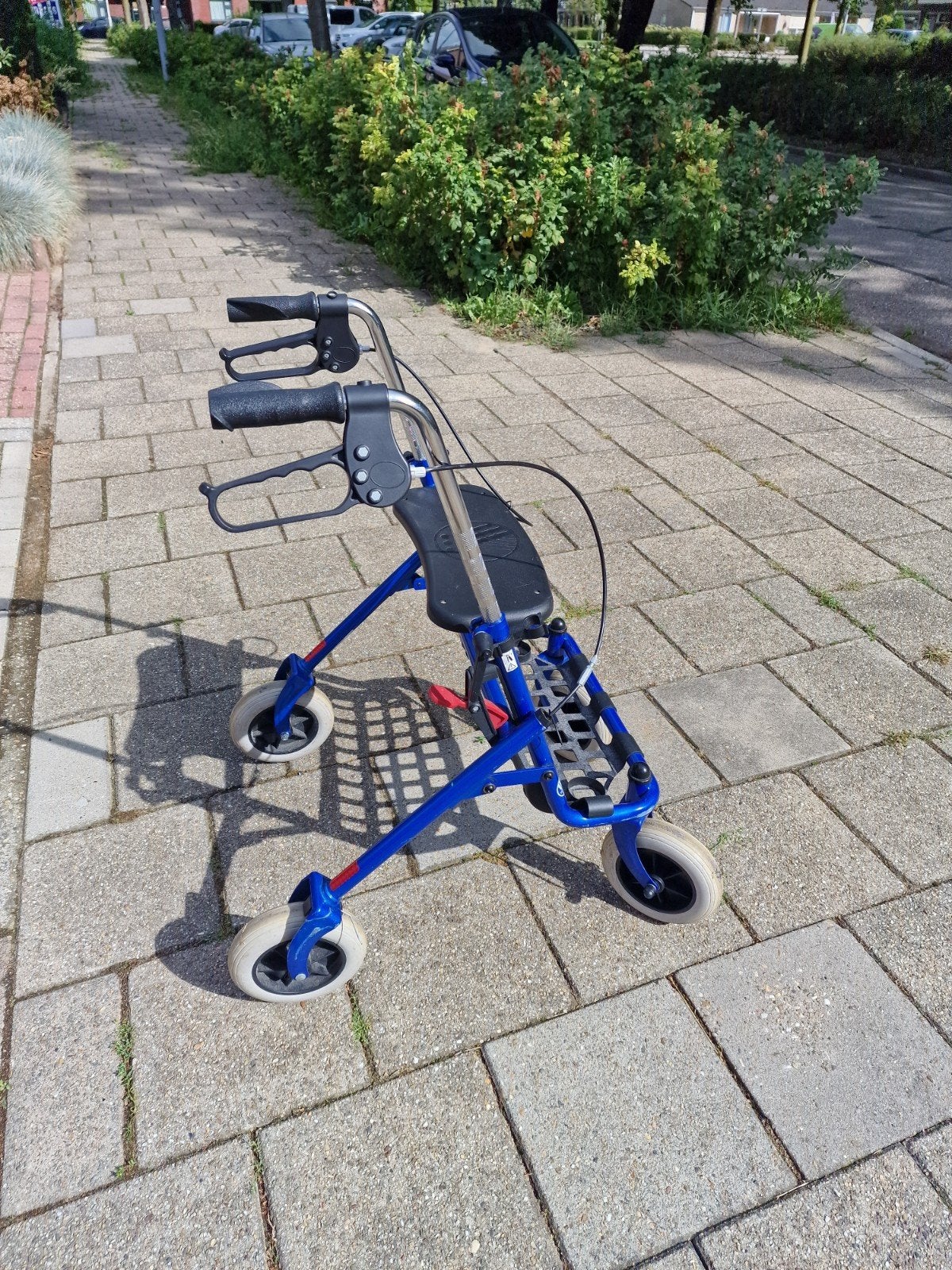 Blauwe Rollator met zitje merk vermeiren, Ophalen of Verzenden