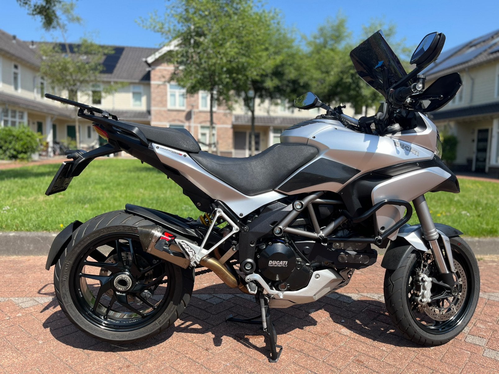 Ducati Multistrada 1200 Touring S weinig km, Motoren, 2 cilinders, Handvatverwarming, Motorrijbewijs A, Particulier