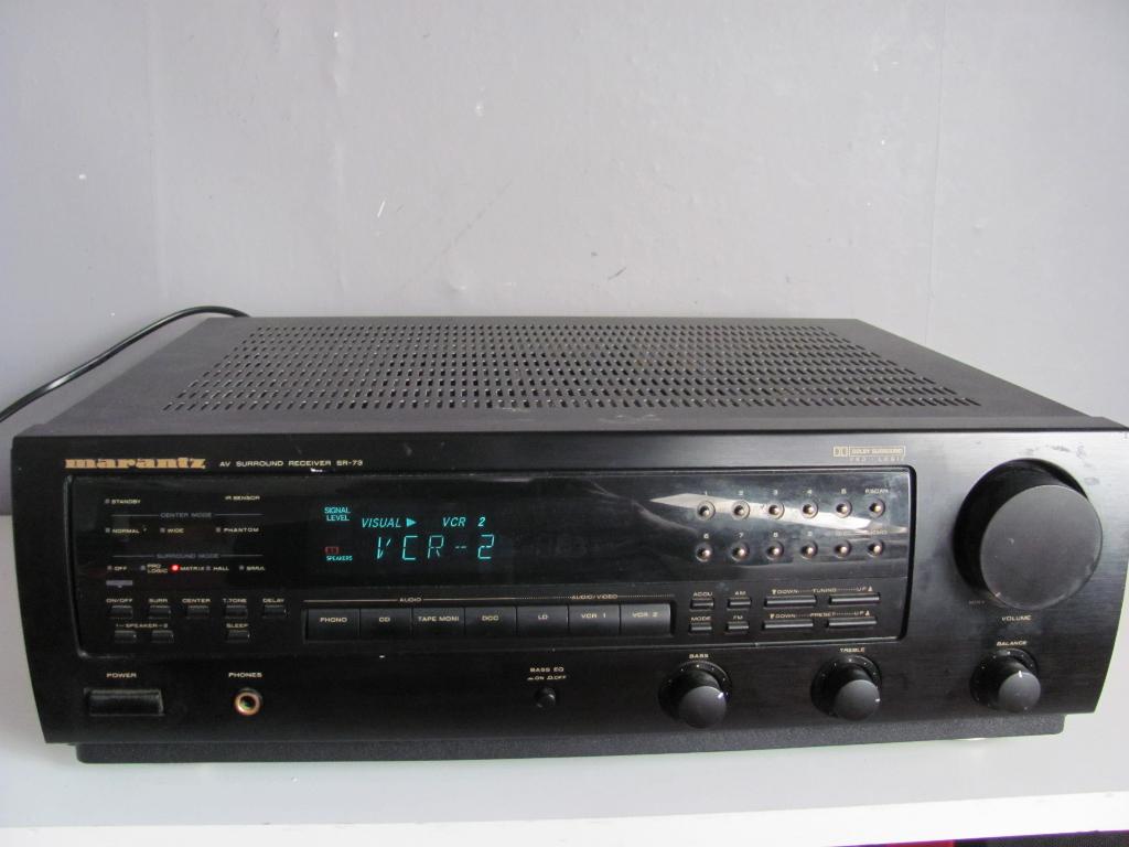 Marantz av surround receiver sr-73 zonder afstandsbediening, Marantz, Gebruikt, Ophalen of Verzenden, 120 watt of meer