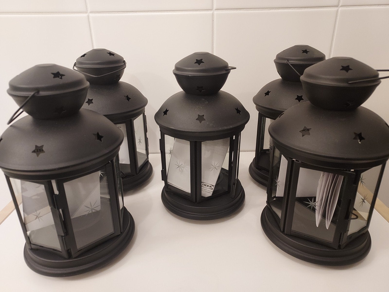 Ikea lantaarntjes, Ophalen, Nieuw, Zwart, IKEA