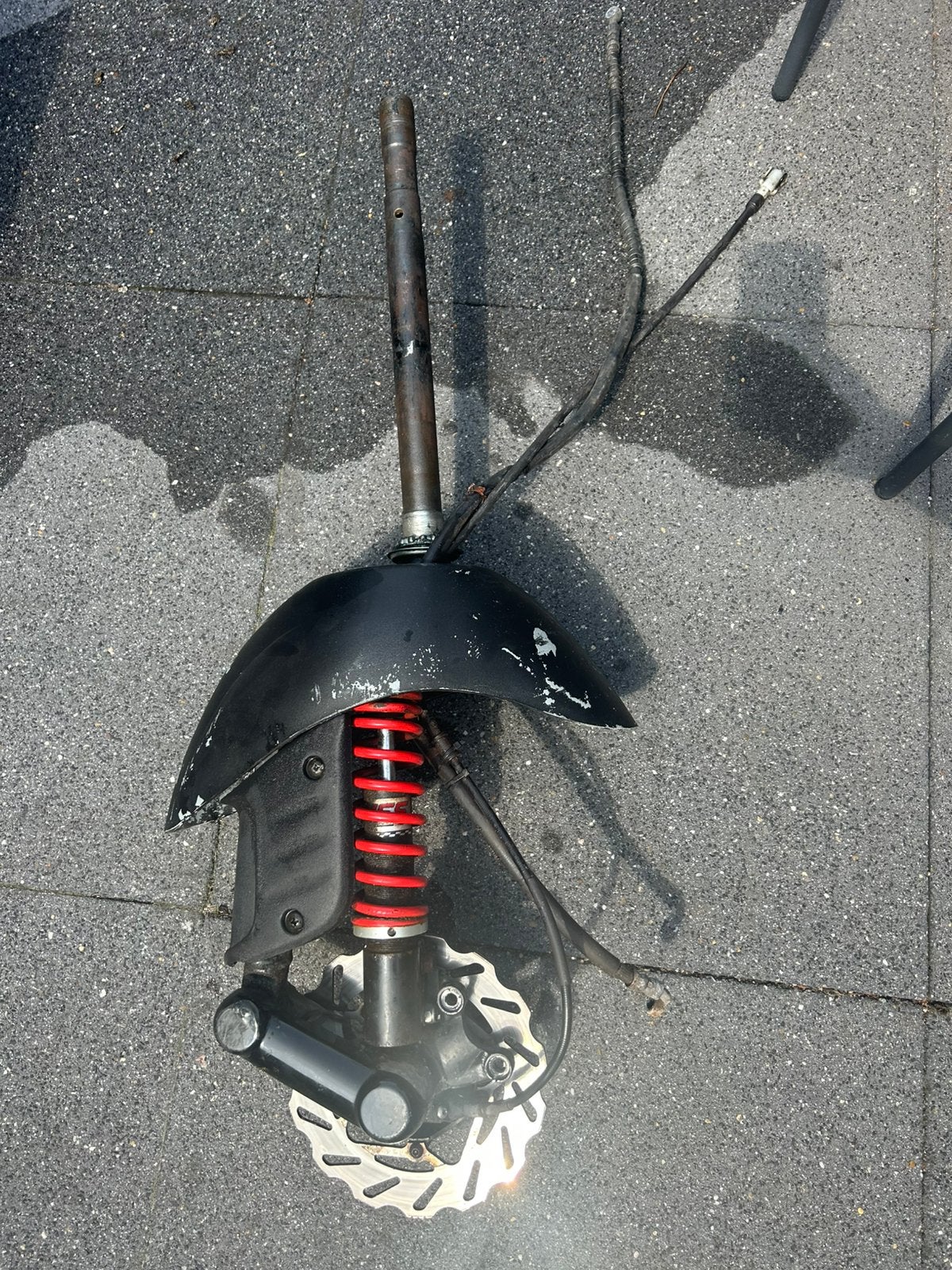 Zip SP voorvork origineel + velg, Fietsen en Brommers, Brommeronderdelen | Scooters, Ophalen, Gebruikt, Overige typen, Piaggio