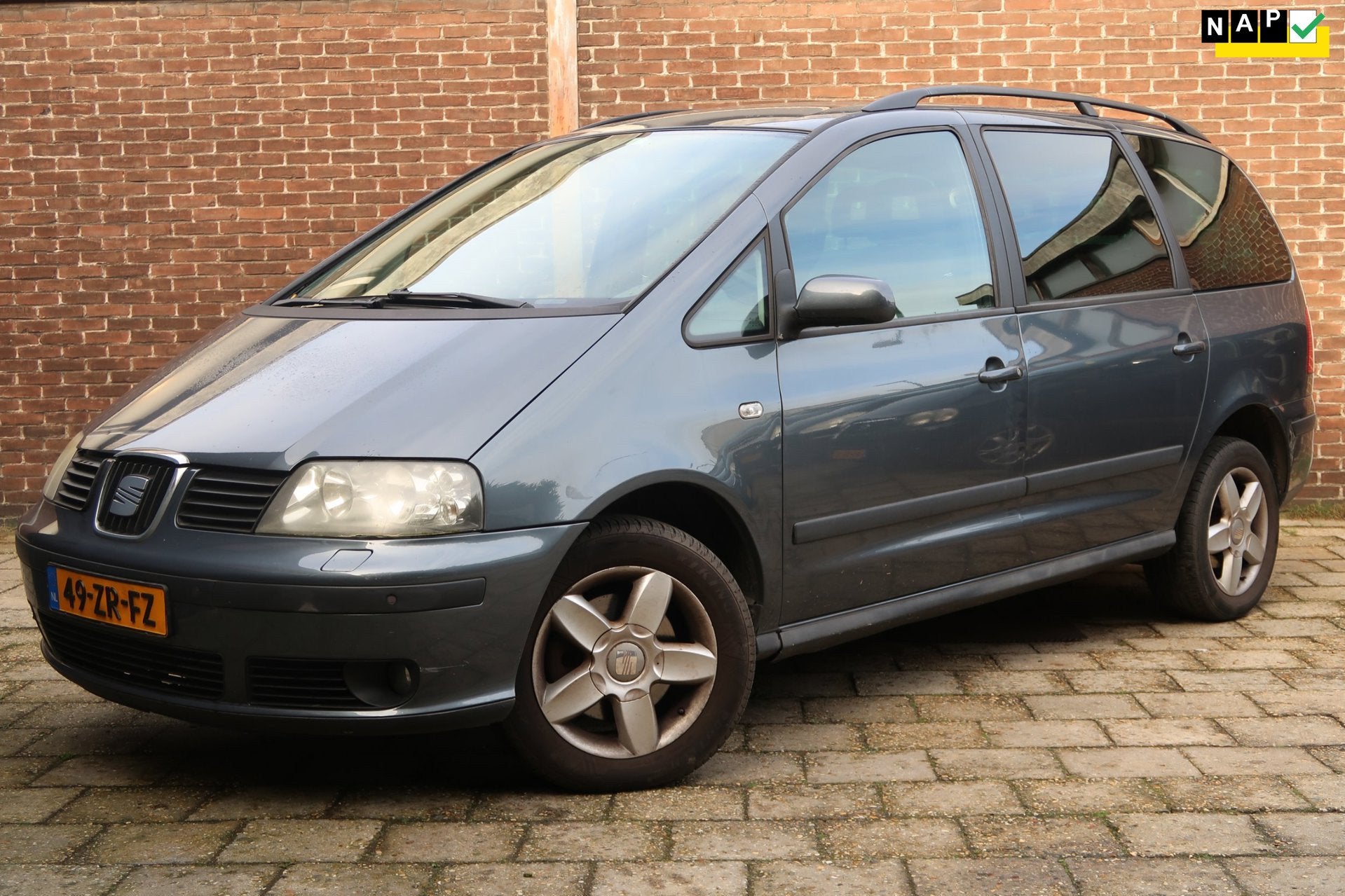 Seat Alhambra 2.0 Expedition *Rijklaarprijs *7 Persoons *NAP, Auto's, Voorwielaandrijving, Stof, Zwart, 4 cilinders