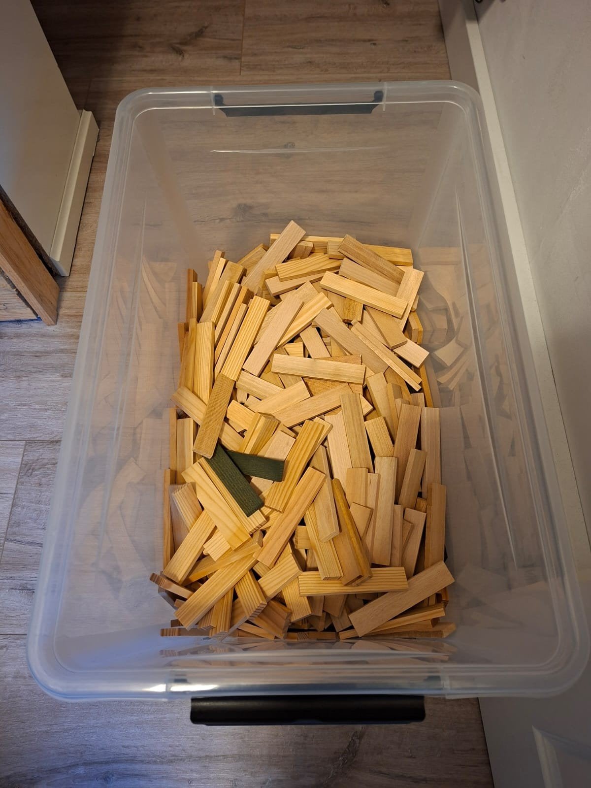 Kapla in opbergbox, Ophalen, Gebruikt