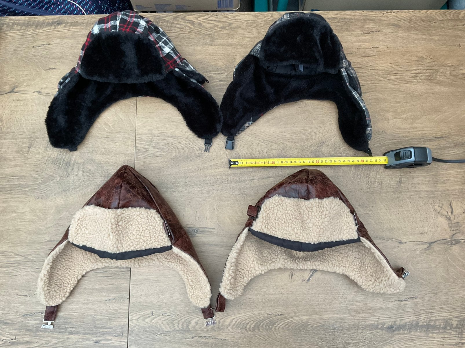 4 nieuwe zgan piloten mutsen of vliegeniers mutsen, Ophalen, Nieuw, Handschoenen, Hoed of Pet