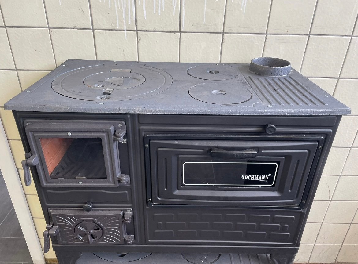 Houtkachel - fornuis met oven - NIEUW in doos €299, Ophalen of Verzenden, Nieuw, Hout, Houtkachel