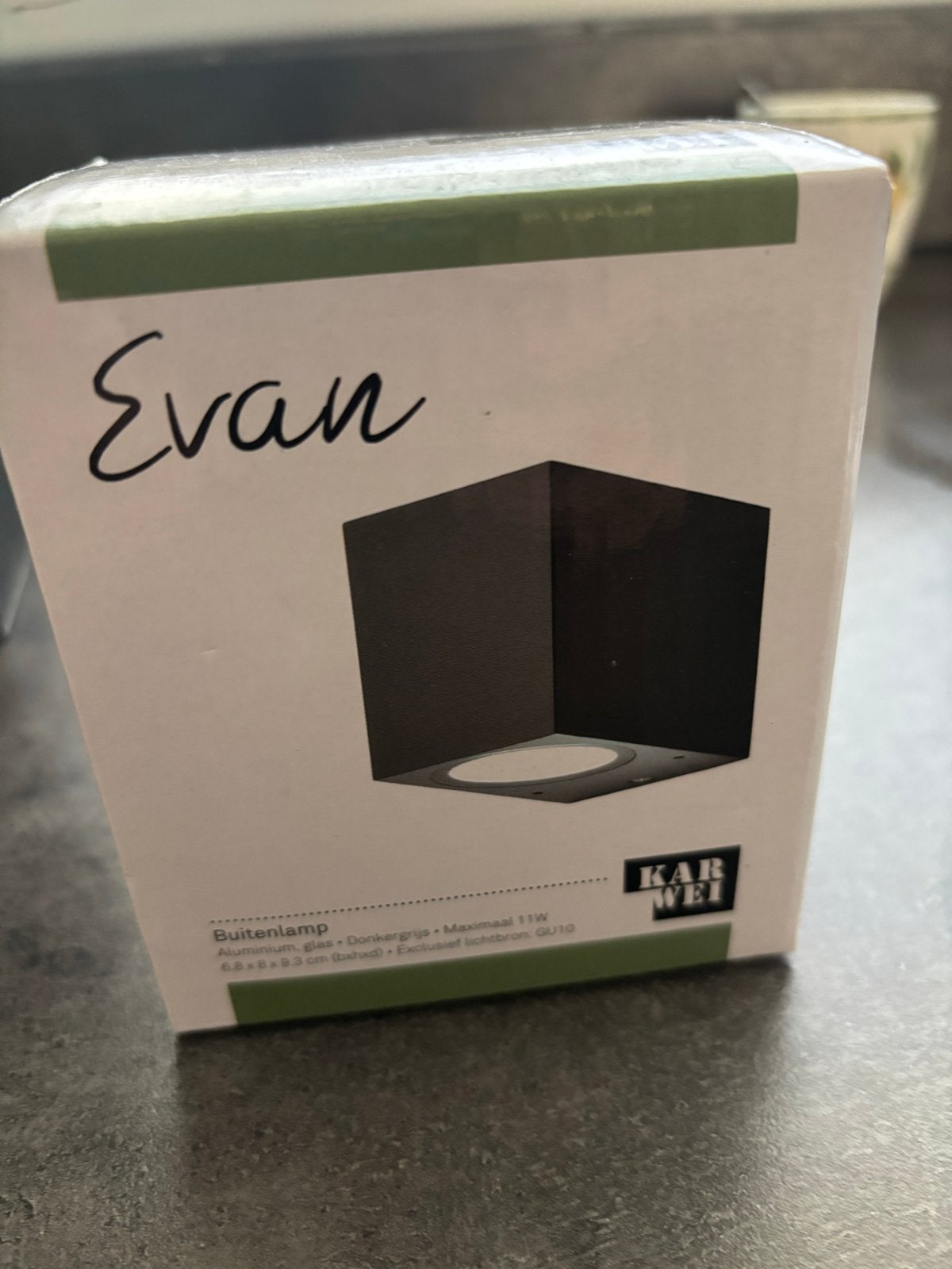 Evan Buitenlamp - Wandlamp Donkergrijs (Karwei), Tuin en Terras, Buitenverlichting, Ophalen, Minder dan 50 watt, Wandlamp, Netvoeding