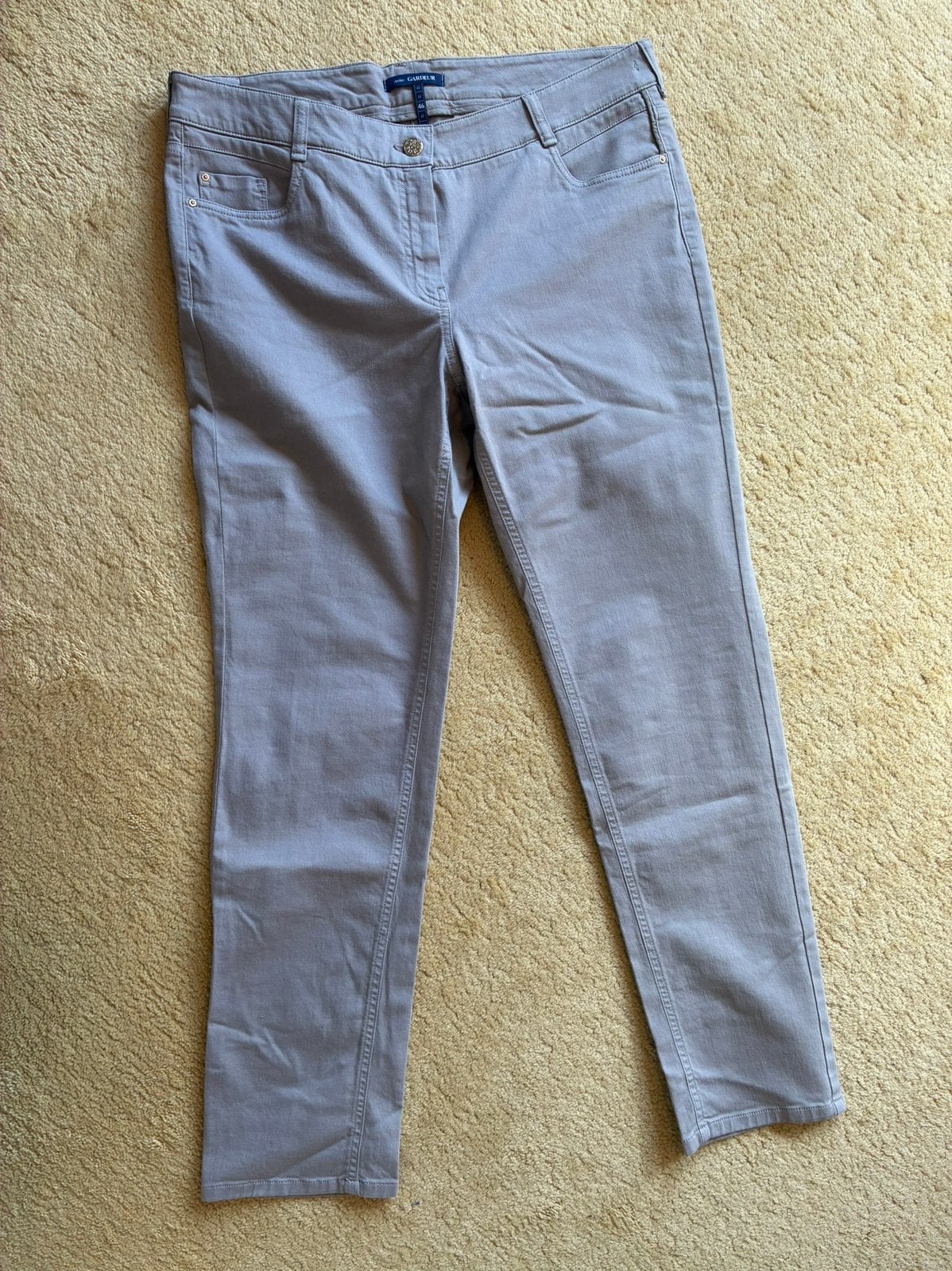192 Gardeur broek Zuri in maat 46 grijs/taupe, Kleding | Dames, Verzenden, Maat 46/48 (XL) of groter, Zo goed als nieuw, Grijs
