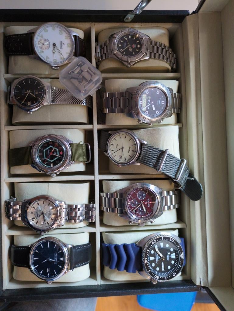 Grote collectie luxe horloges, los te koop of alles samen., Sieraden, Tassen en Uiterlijk, Horloges | Heren, Staal, Gebruikt, Staal