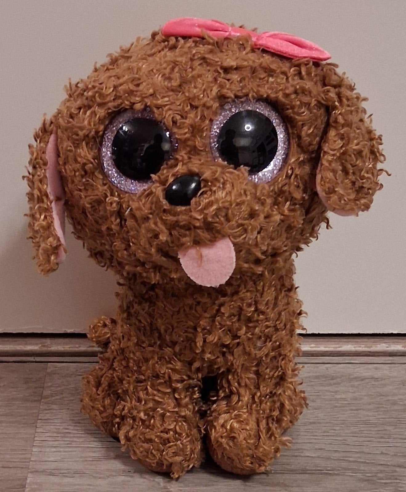ty beanie boo hondje Maddy 24 cm, Overige karakters, Zo goed als nieuw, Middelgroot (20 tot 80 cm), Bruin