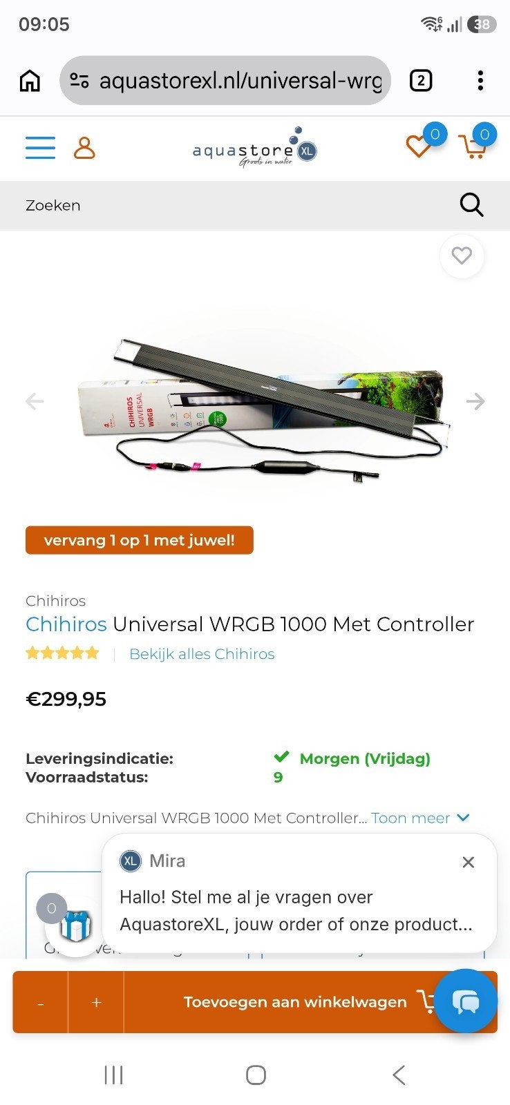 te koop nieuwe chihiros 1 meter lamp, Ophalen of Verzenden, Nieuw, Verlichting of Verwarming