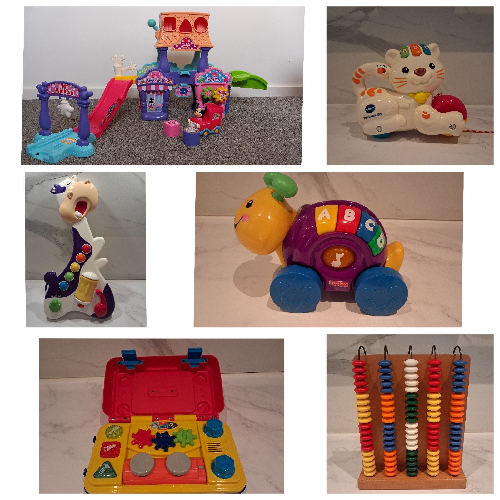 Diverse baby- en kinderspeelgoed (6 stuks), Ophalen of Verzenden, Gebruikt, Auto, Met wieltjes