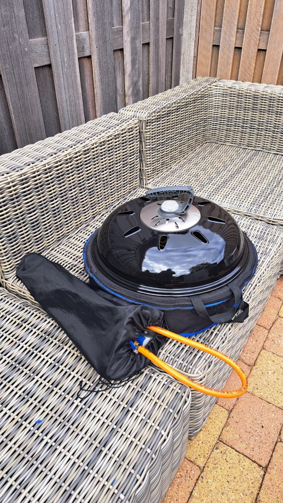 Cadac Eazi Chef BBQ - Draagbare Gasbarbecue, Tuin en Terras, Gasbarbecues, Ophalen of Verzenden, Zo goed als nieuw, Cadac