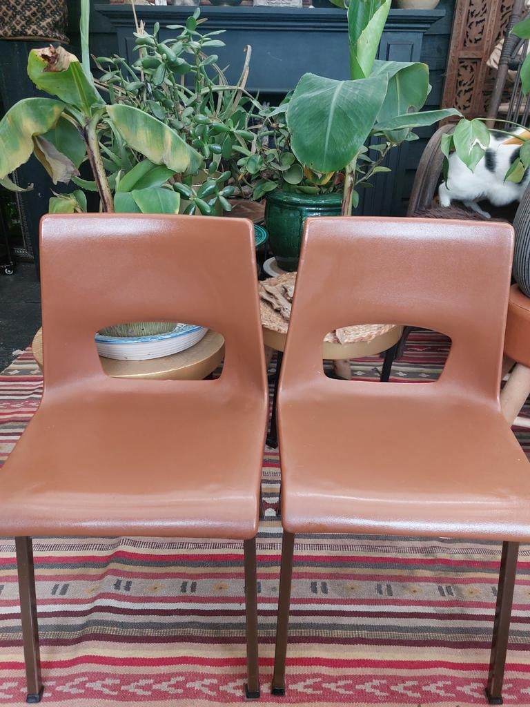 2 vintage kinderstoeltjes Eromes Wijchen kunststof, Ophalen, Wit, Kunststof, Eén