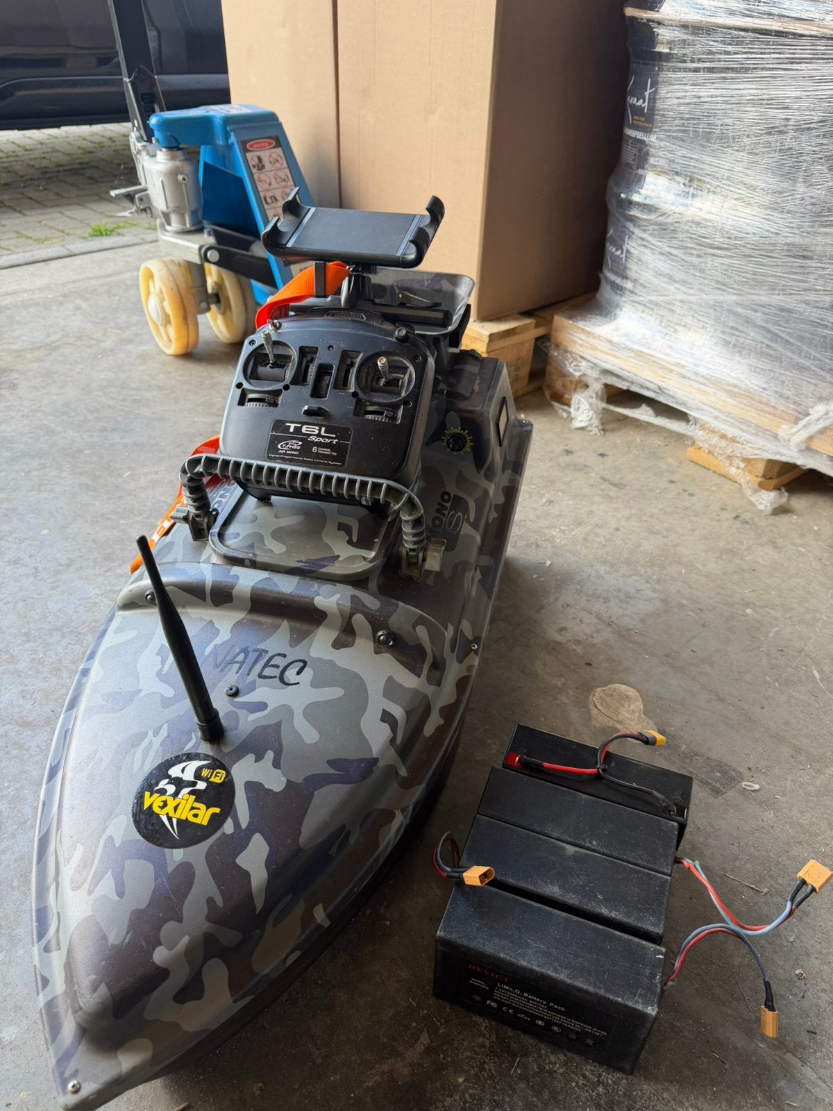 Anatec Mono S Voerboot Vexilar Dieptemeter 4x Lithium Accu’s, Watersport en Boten, Hengelsport | Karpervissen, Ophalen, Nieuw