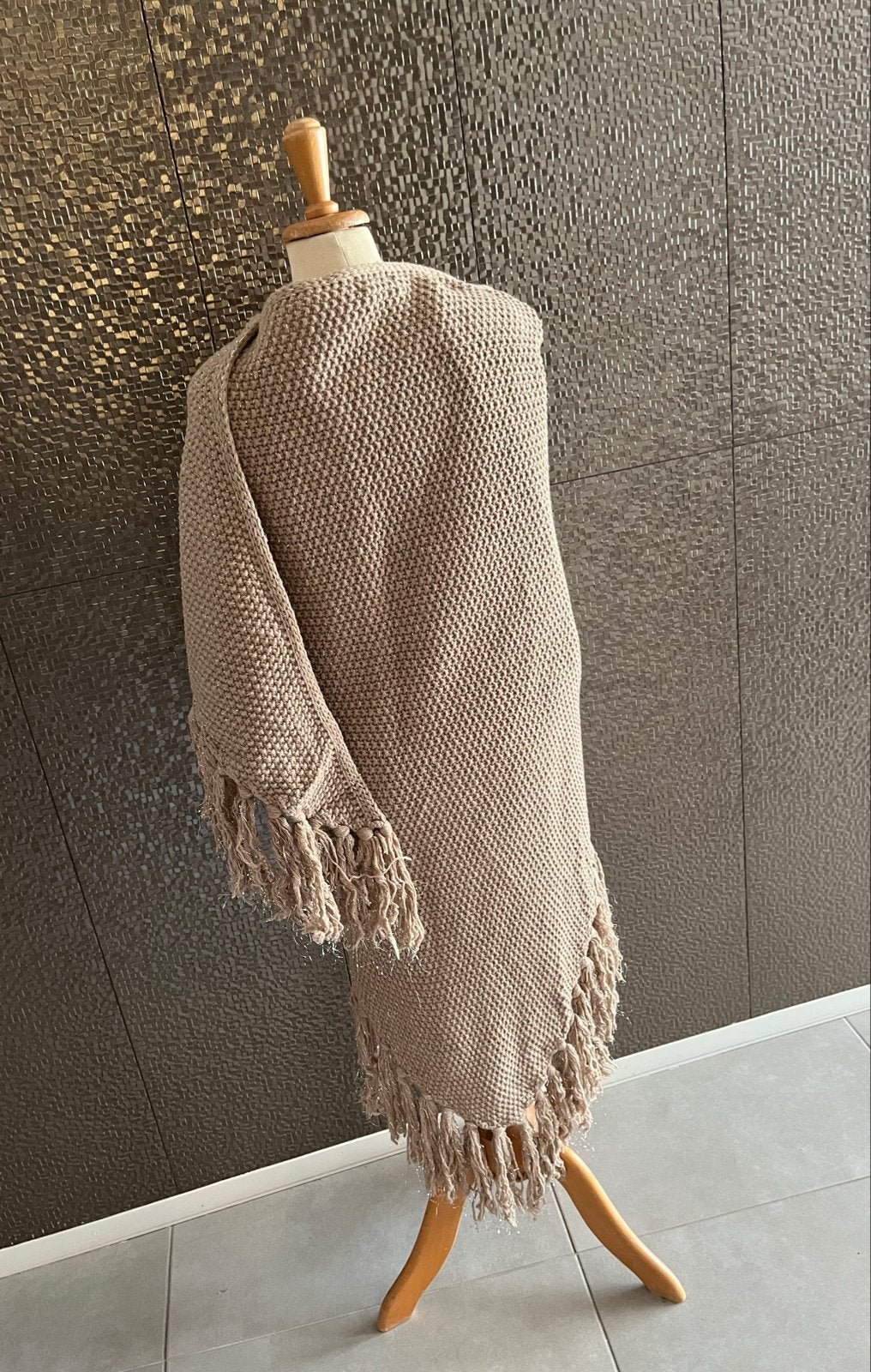 Ibiza People Ibiza Style Poncho/Sjaal - Merino/Alpaca, Kleding | Dames, Overige Dameskleding, Verzenden, Zo goed als nieuw