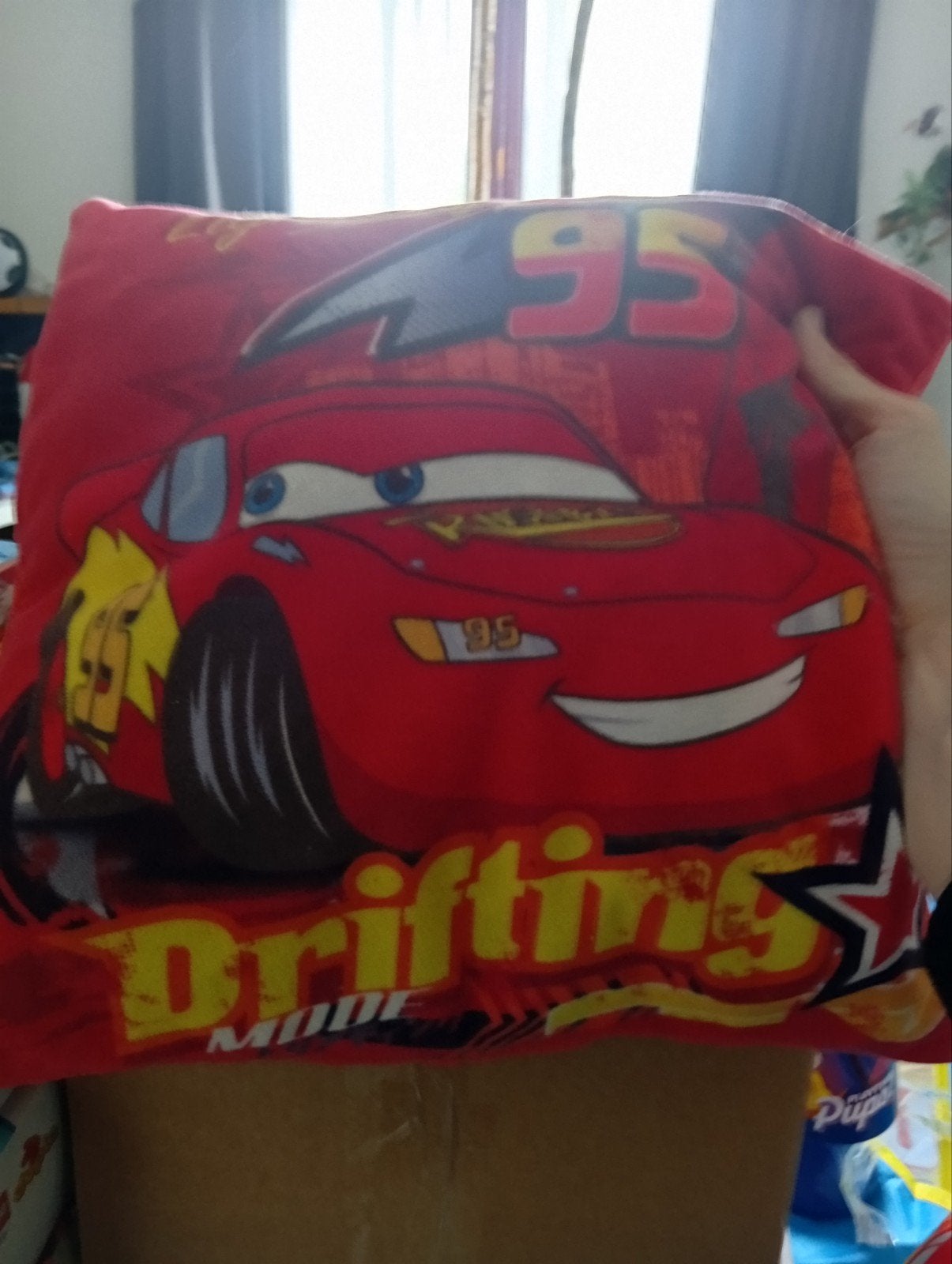 Cars Bliksem McQueen Kussen - Rood, Kinderen en Baby's, Speelgoed | Overig, Ophalen of Verzenden, Gebruikt, Jongen