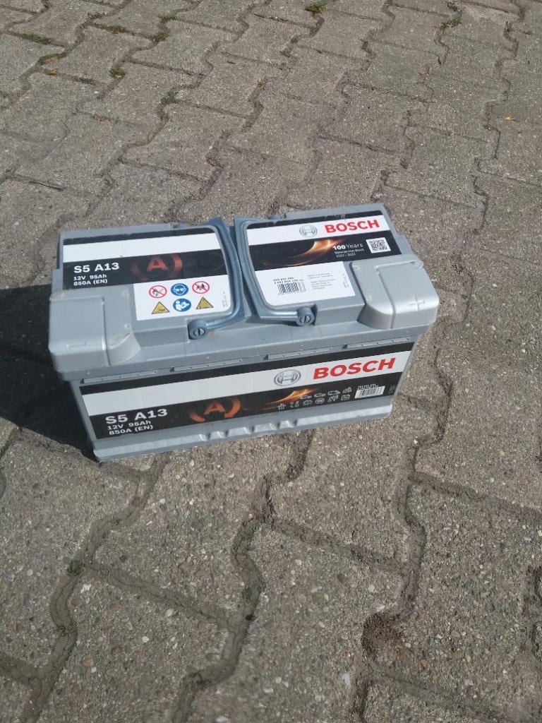 Bosch Silver auto accu S5A13 - 95Ah 850A  start-stop ., Ophalen, Gebruikt, Universele onderdelen