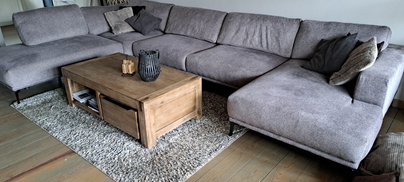 Salontafel met lades - 130x70x45 cm, Ophalen