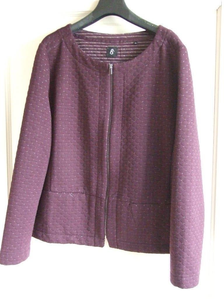 Bonita nieuw aubergine jasje met zilver glittertje XL, Paars, Maat 42/44 (L), Nieuw, Bonita