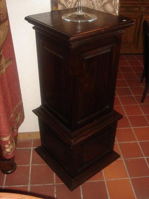 Massief teakhouten console sokkel zuil voetstuk – barmodel, Huis en Inrichting, Woonaccessoires | Zuilen en Pilaren, Ophalen, Wilms
