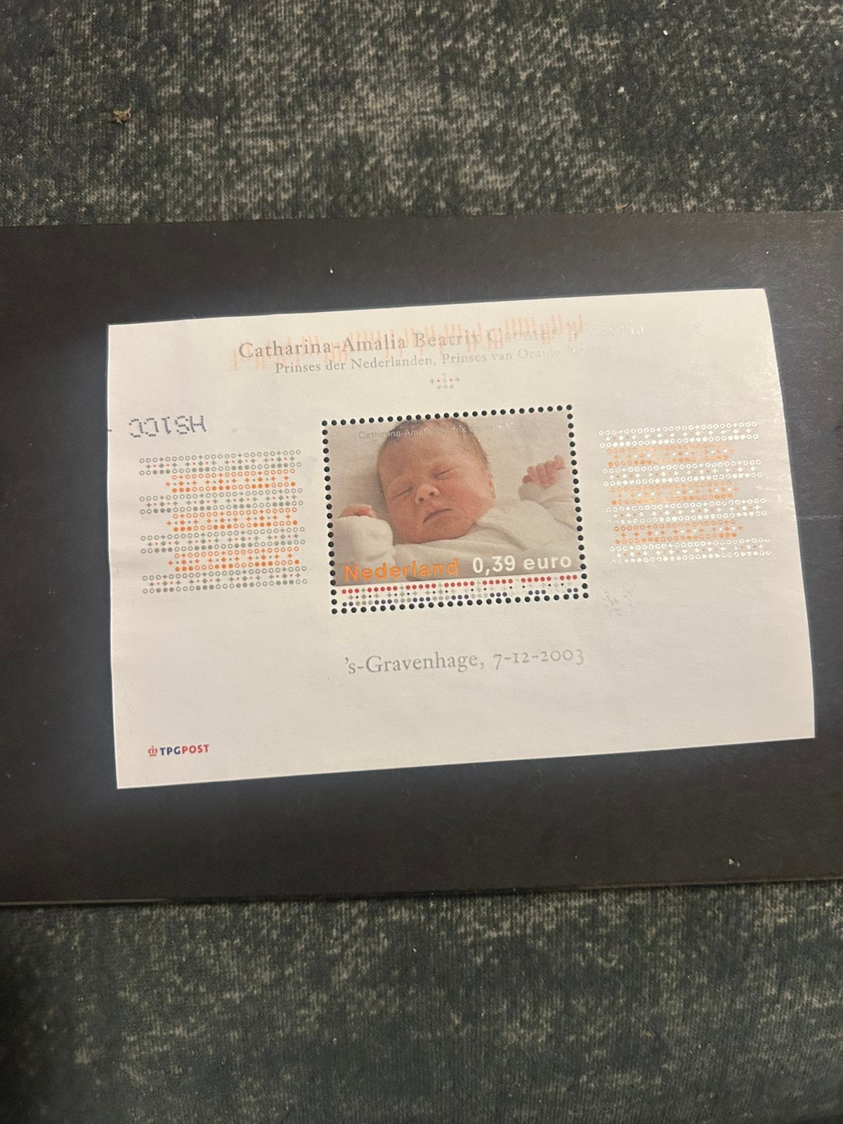 AMALIA 07-12-2003 originele postzegel €0,39/ €2,00 incl verz, Ophalen of Verzenden, Nieuw, Nederland, Postzegel(s) of Munt(en)