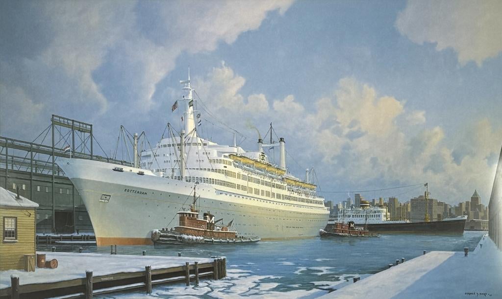 250. Kleurenlitho S.S. Rotterdam – Stephen J. Card, 1997, Ophalen of Verzenden
