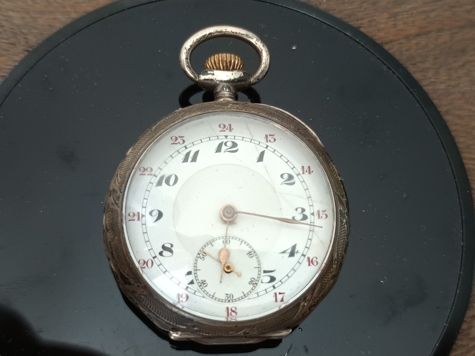Antiek Zilveren Zakhorloge - Klassiek Tijdloos Design, Overige merken, Overige materialen, Zakhorloge, Ophalen of Verzenden