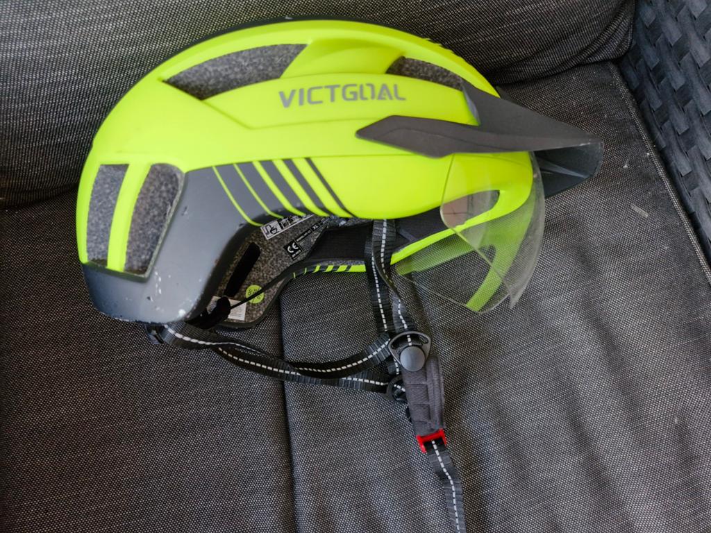 Victgoal fietshelm maat XL met 4 vizieren, Ophalen of Verzenden, Zo goed als nieuw, XL, Heer of Dame