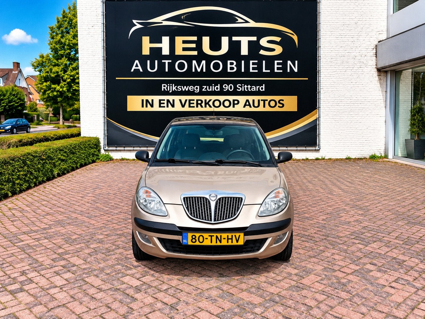 Lancia Ypsilon 1.2 Argento//Airco, Auto's, Voorwielaandrijving, Stof, Gebruikt, Beige