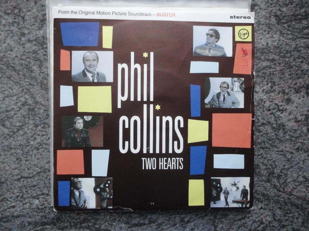 Phil Collins - Two hearts UK 1988 FH, Gebruikt, 7 inch, Single, Ophalen of Verzenden