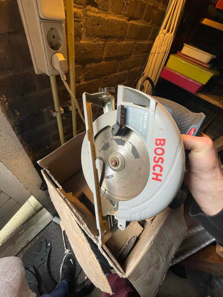 Bosch GKS 190 Professional Cirkelzaag, Gebruikt, Cirkelzaag, 70 mm of meer, Ophalen of Verzenden
