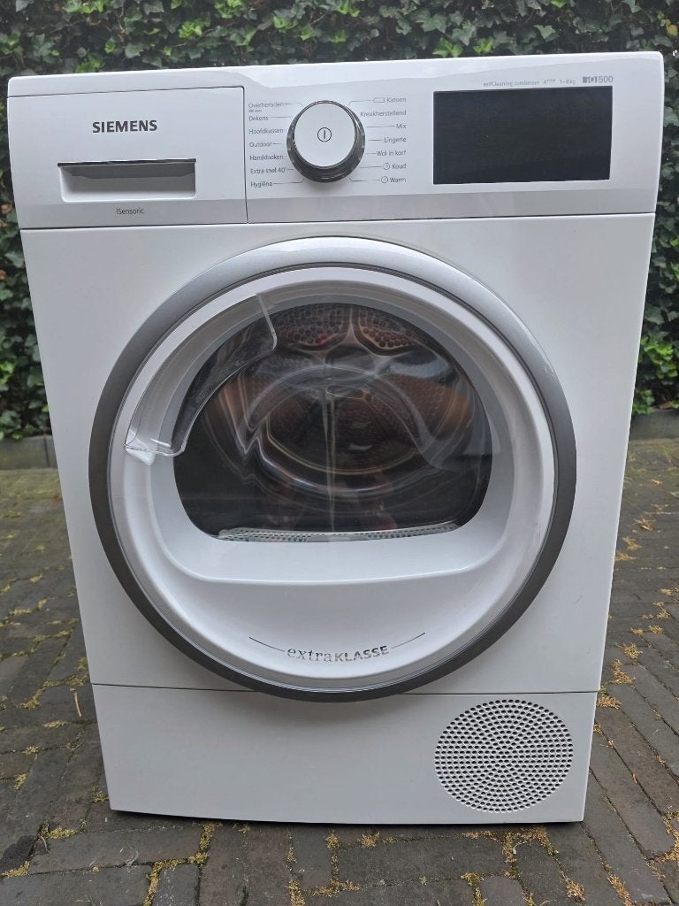 Droger Siemens self cleaning WT7U4692NL, Witgoed en Apparatuur, Wasdrogers, Ophalen, Gebruikt, Anti-kreukfase, 8 tot 10 kg