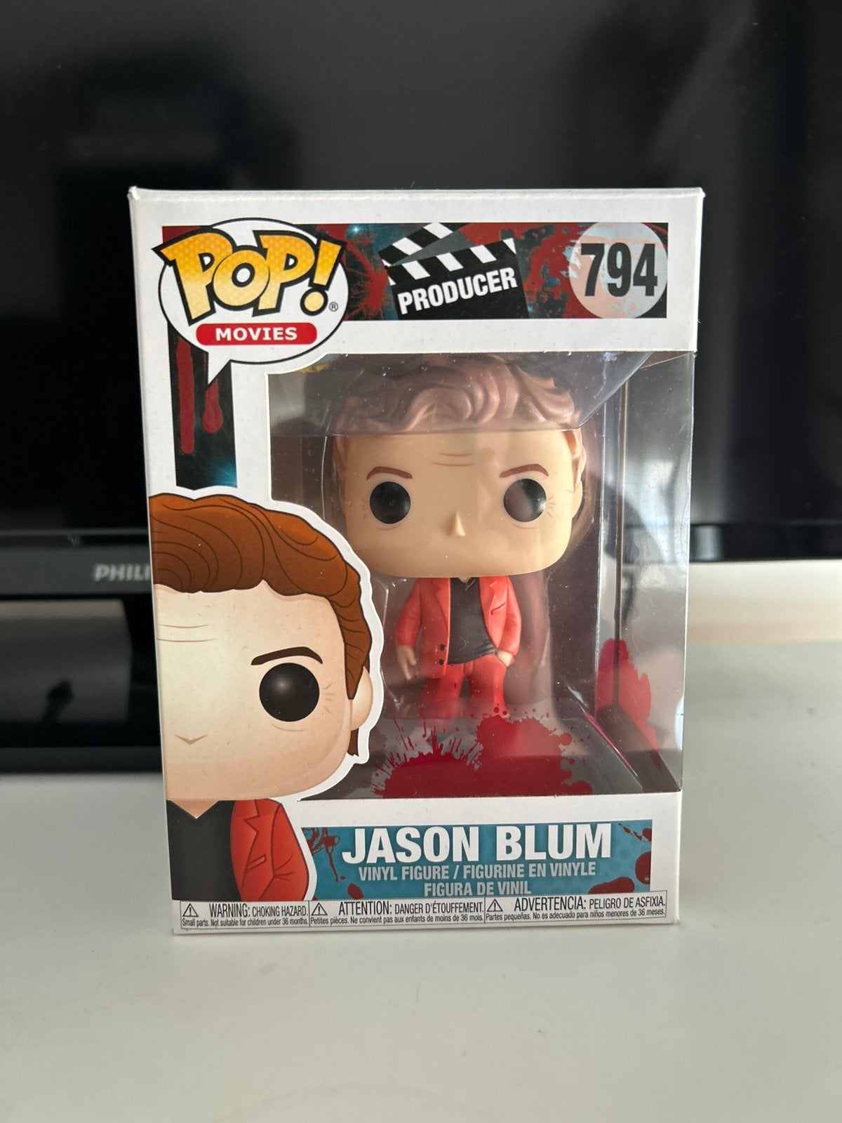 Funko Pop Movies Jason Blum Bloody Box #794 Vaulted, Ophalen of Verzenden, Zo goed als nieuw
