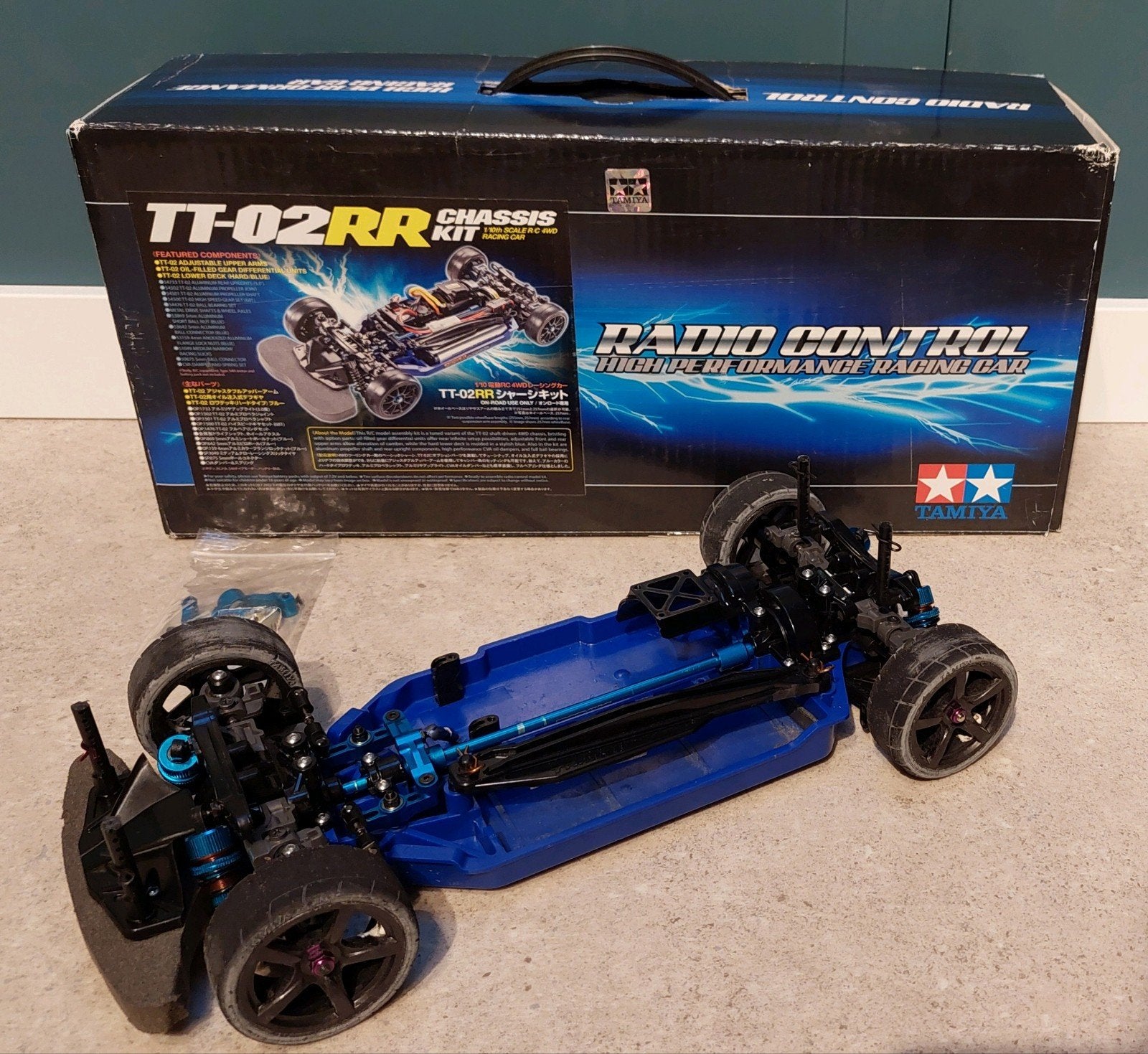 Tamiya TT-02RR Chassis Kit RC Auto Onroad 1:10, Elektro, Gebruikt, Ophalen of Verzenden, Schaal 1:10
