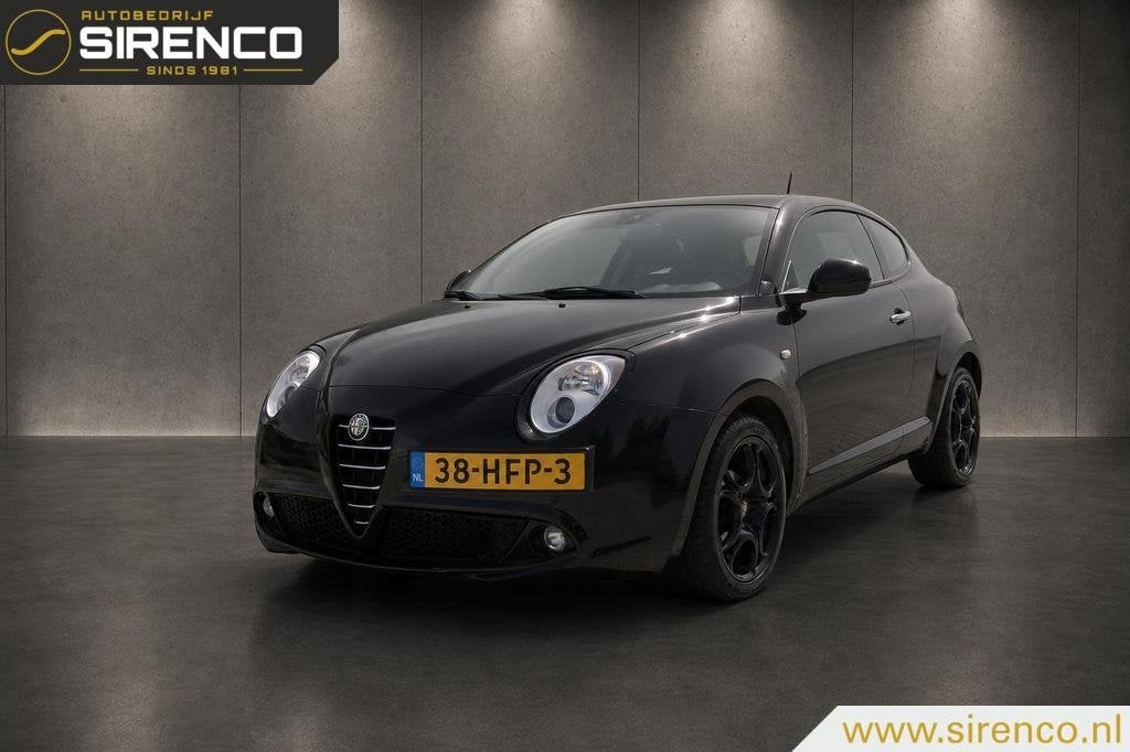 Alfa Romeo MiTo 1.4 Progression | all black | android auto &, Auto's, Voorwielaandrijving, Stof, Gebruikt, Zwart
