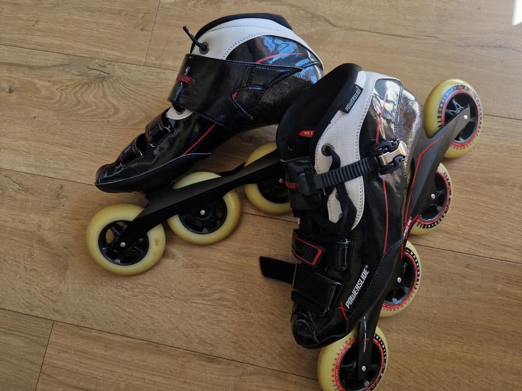 Zo goed als nieuwe Powerslide skeelers, 4 wielen., Ophalen, Heren, Zo goed als nieuw, Inline skates 4 wielen