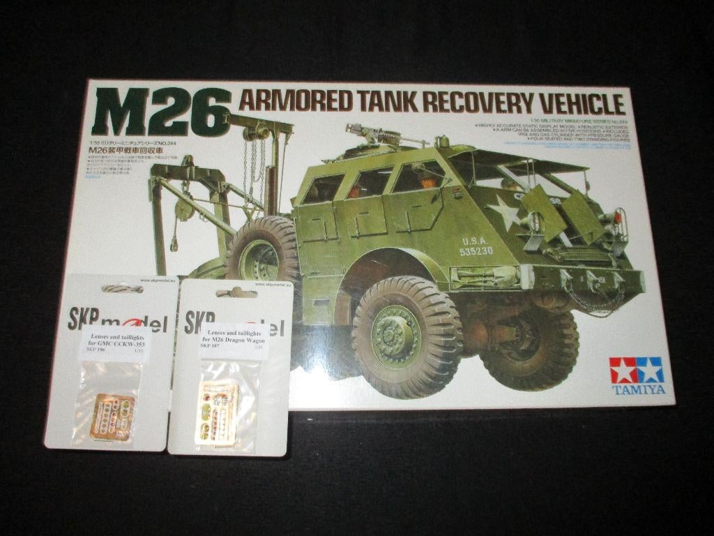 H-218,TAMIYA 1-35,NO,35244,M26 Armored Tank Recovery Vehicle, Overige merken, 1:32 tot 1:50, Overige typen, Nieuw